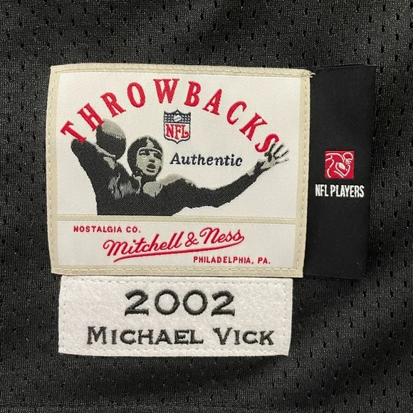 Mitchell & Ness Black Atlanta Falcons Michael Vick Jersey - Picture 3 of 9